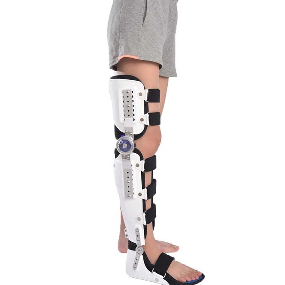 WDSOPK Hinged Knee Orthosis with Ankle-Foot Support, Right Leg