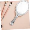 BESTYASH Small Round Vintage Hand Mirrors with Handle, ABS and Glass, 2-Pack view 4
