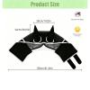 Horse Fly Mask with Ear Protection & Elasticity, UV Protection, Breathable, Cob Size (Black) view 2