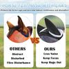 Horse Fly Mask with Ear Protection & Elasticity, UV Protection, Breathable, Cob Size (Black) view 3