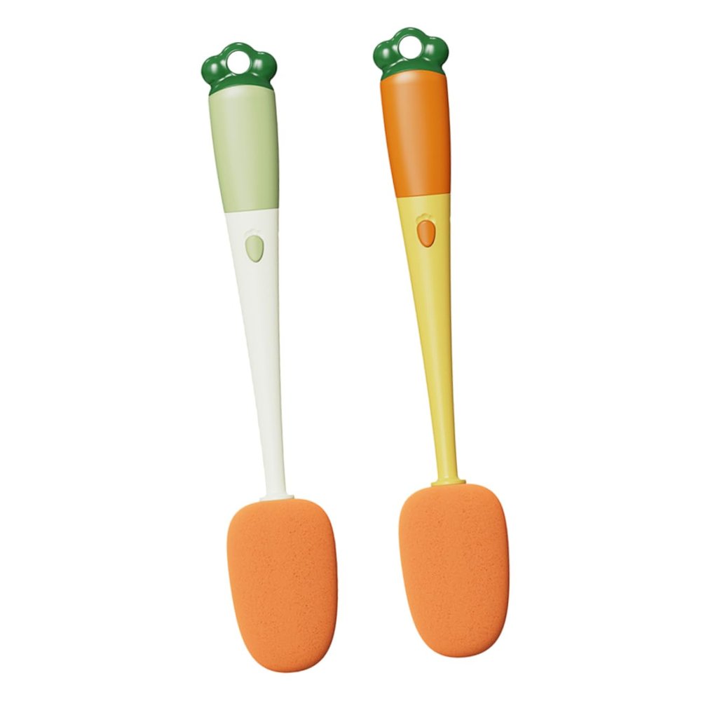 LRXIYODE 3-in-1 Water Bottle Cleaning Brushes, Long Handle, 2-Piece Set
