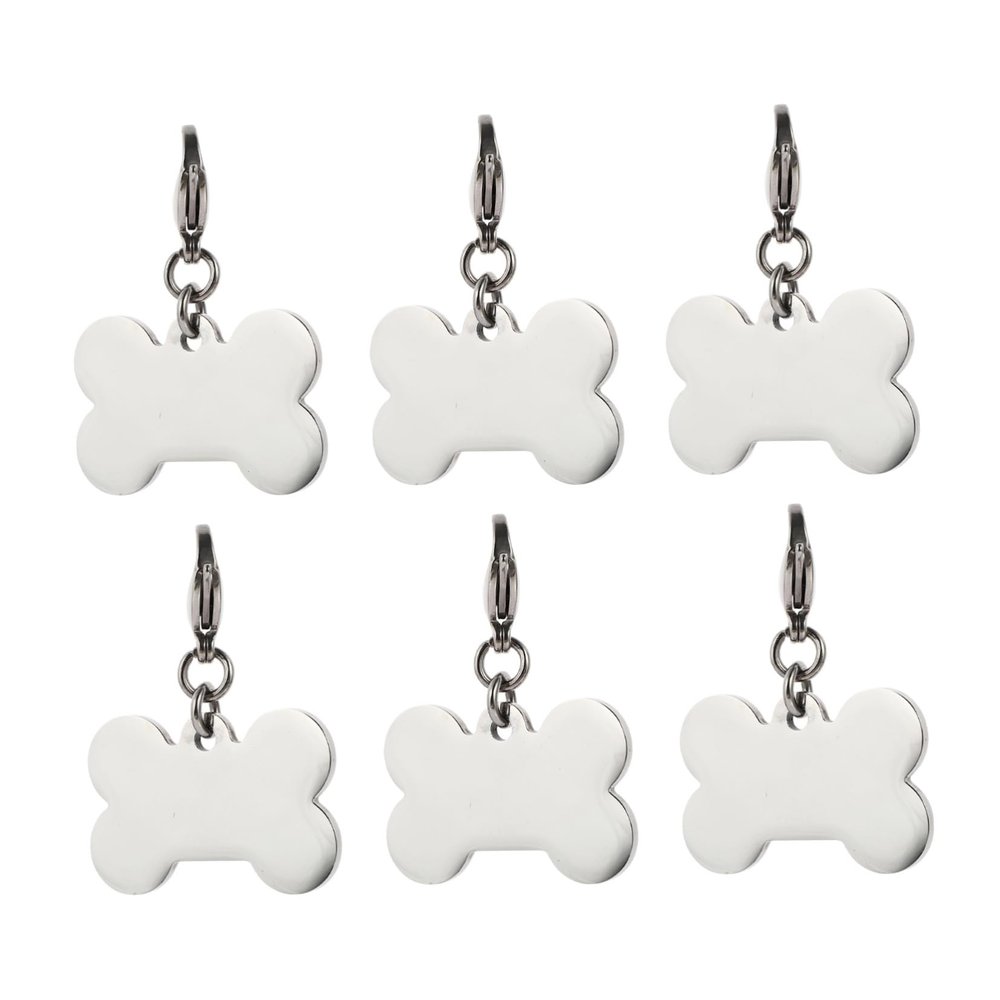 Toyvian 6-Piece Dog ID Tags
