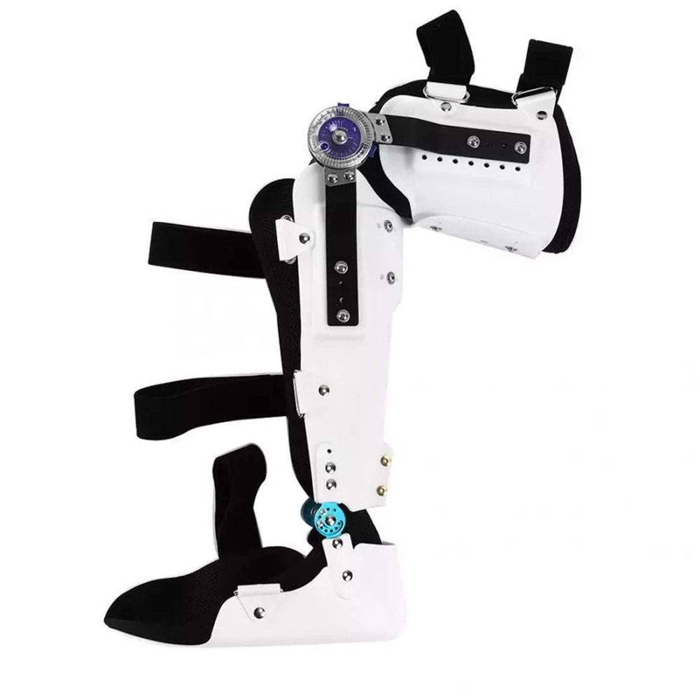 WDSOPK Hinged Knee Brace, Adjustable Knee Orthosis, Left Leg, M