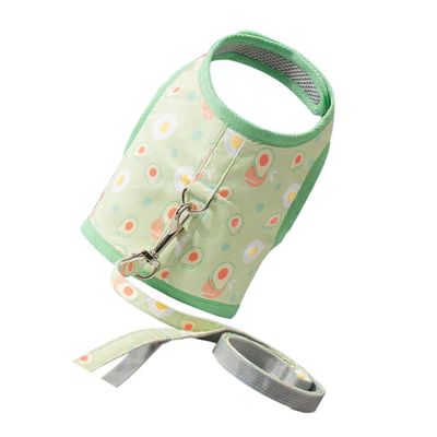 Toddmomy Cat Leash with Mesh Vest - Avocado Pattern