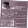 2 Pairs of Purple Five-Finger Nylon Exfoliating Bath Gloves view 4