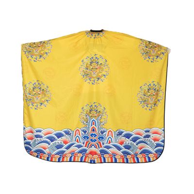 DEARMAMY Adult Hairdressing Cape, Yellow Fabric, for Hair Salons