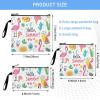 Yoogain Summer Flamingos Fresh Fruits Reusable Zipper Snack Bags, 3-Piece Set view 3