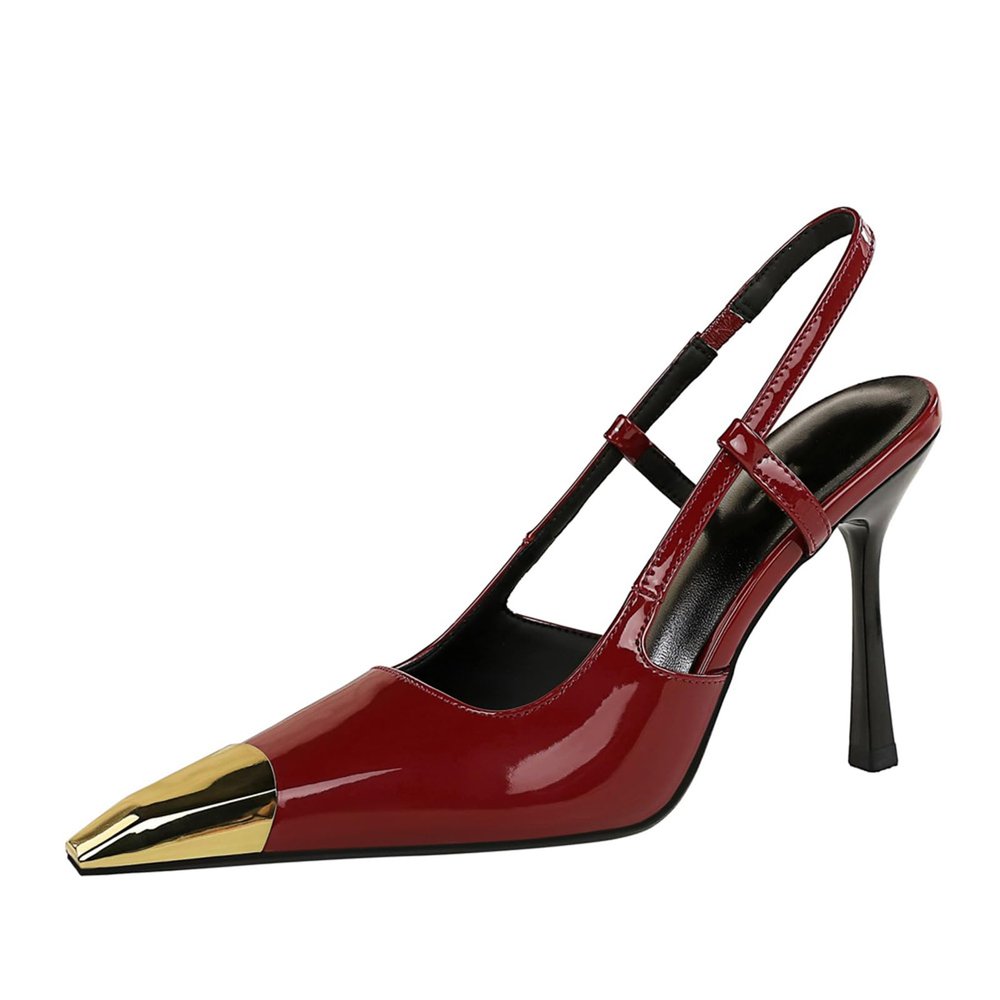 Women's 3.7-Inch Pointed-Toe Slingback Pumps