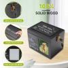 BigKing Black Wooden Pet Urn for Dog or Cat Ashes with Picture Frame and Message Board view 2
