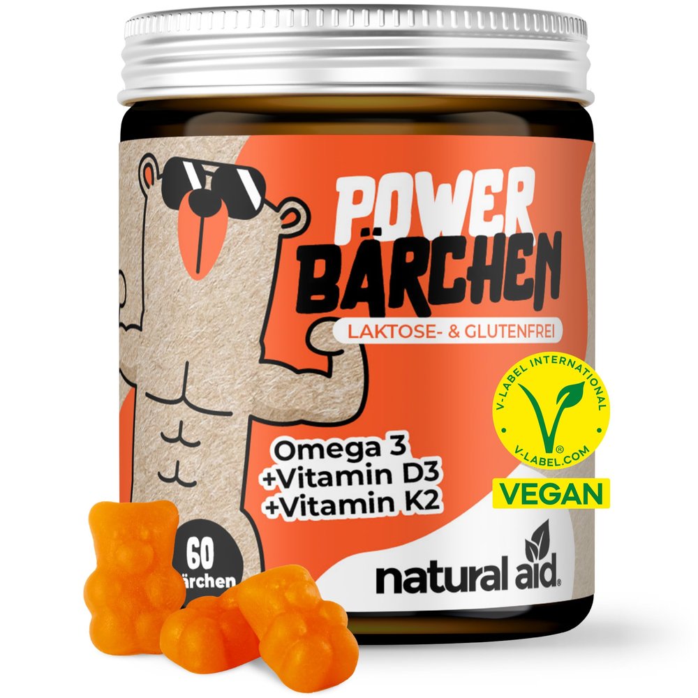 Vitamin D Gummies with K2 and Omega-3, Vegan, 1,000 IU D3, Orange Flavor, 60 Count, 2-Month Supply