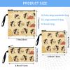 Harvest Fall Hedgehog Fruit Reusable Sandwich and Snack Bags, Waterproof, 3-Pack view 3