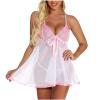 Women's Curvy Leather Lingerie Bodysuit view 3