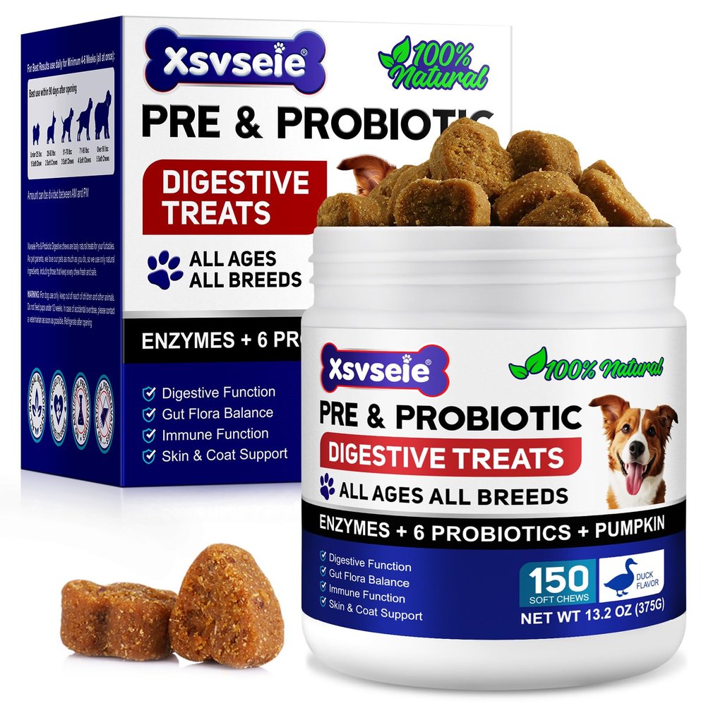 Dog Probiotics Chews, 150 Chews Duck