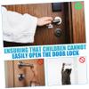 Sosoport 8-Pack Adhesive Childproof Door Handle Locks for Standard Door Levers view 3