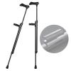 OGLFGLNY 1 Pair of Telescopic Forearm Crutches with Reflector and Ergonomic Handgrips, Lightweight Adjustable Aluminum Crutches for Seniors and Adults view 1