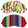 2-Pack Striped Boho Sleep Masks for Side Sleepers, Men and Women, Light-Blocking Eye Masks with Adjustable Strap view 1