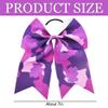 Umibow 12-Pack 7-Inch Camouflage Hair Bows, Purple view 2