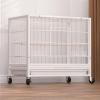 Stackable Bird Aviary with Universal Casters and Breeding Boxes, White, Small view 1
