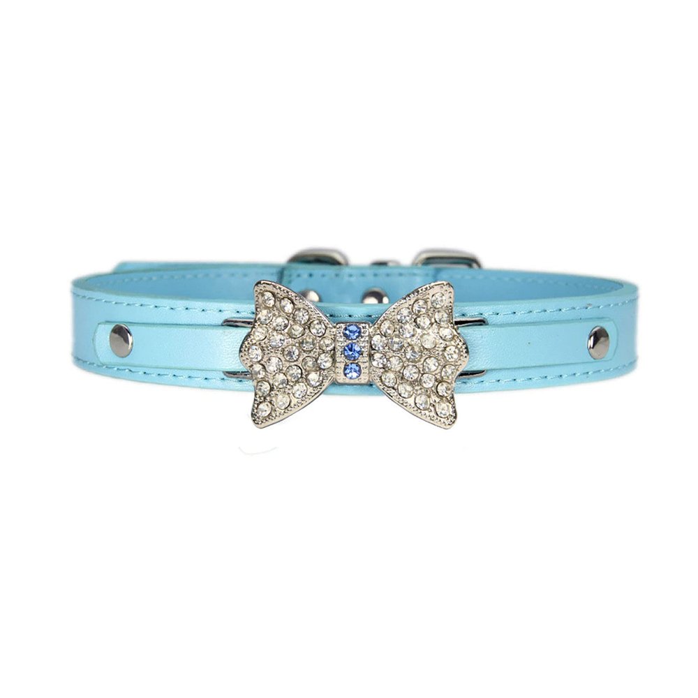 Adjustable Classic Dog Collar (Blue, S)