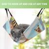 Llama and Alpaca Cat Hammock, Breathable Hanging Pet Cage Bed view 4