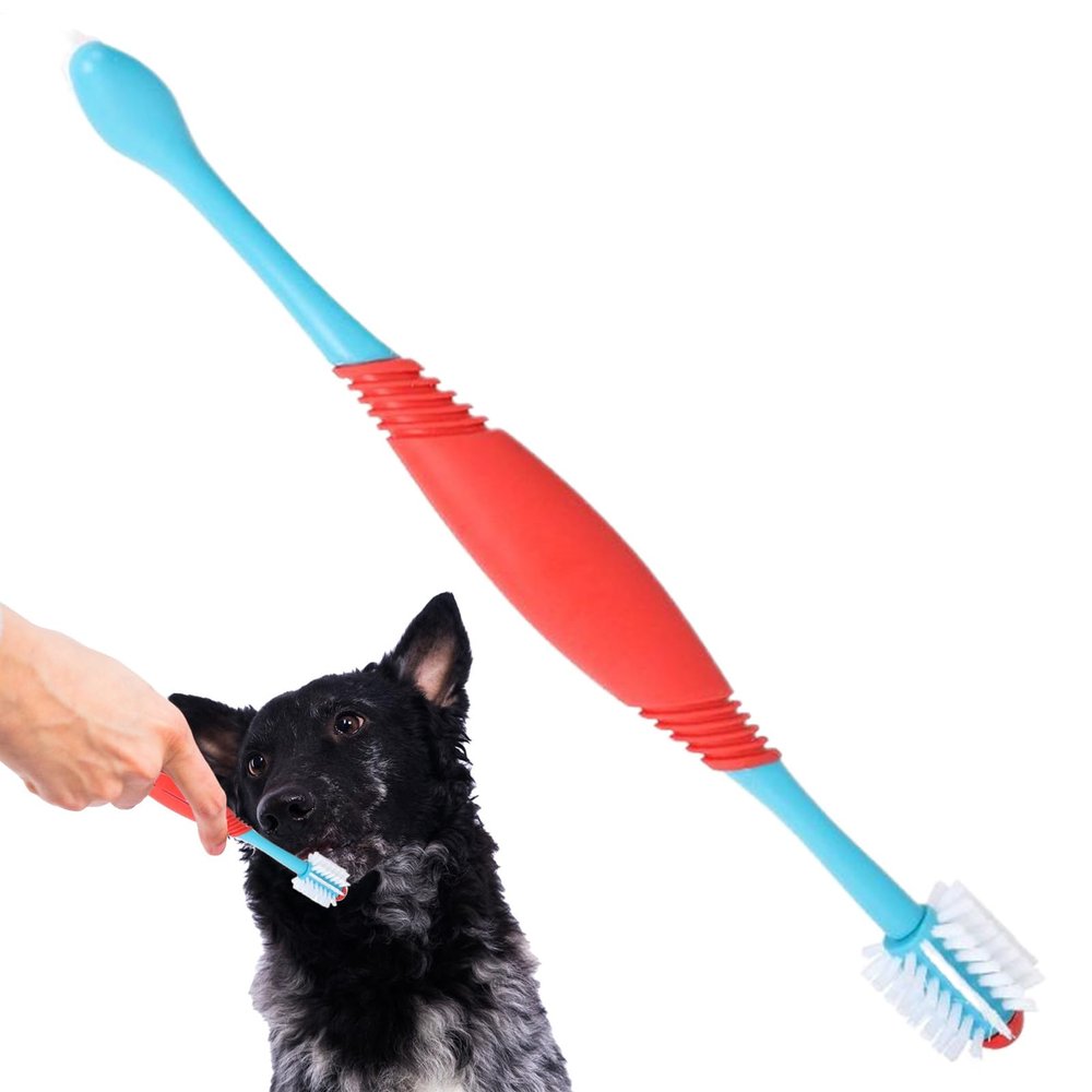 Onlynery Dog Toothbrush - Double-Headed Toothbrush for Effective Dental Care