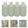 DECORNIJIA 4-Pack Empty Refillable Shampoo and Lotion Pump Bottles with Lids view 3