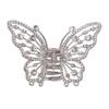 Wambere 4-Piece Butterfly Hair Claw Clips with Rhinestones, Silver view 1