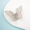 Wambere 4-Piece Butterfly Hair Claw Clips with Rhinestones, Silver view 2