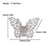 Wambere 4-Piece Butterfly Hair Claw Clips with Rhinestones, Silver view 3