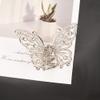 Wambere 4-Piece Butterfly Hair Claw Clips with Rhinestones, Silver view 4