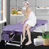 NSTVVEE Professional Folding Aluminum Massage Table with Face Hole and Carrying Bag, 185 × 60 cm, Purple view 2