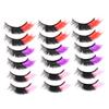 9 Pairs of Colored False Eyelashes for Halloween and Cosplay view 1
