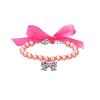 Dog Collar for Large Dogs with Pearl and Diamond Details, Adjustable Flash Collar with Leash (S) view 1