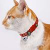 Medium Dog Collar, Thanksgiving Cat/Dog Collar with Bell, 5-Pack, Breakaway, Soft, Adjustable, for Christmas (Red, One Size) view 2