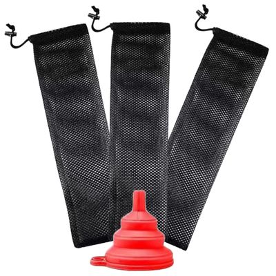 Hanging Nylon Bird Feeder Bags for Garden and Trees, 3-Pack