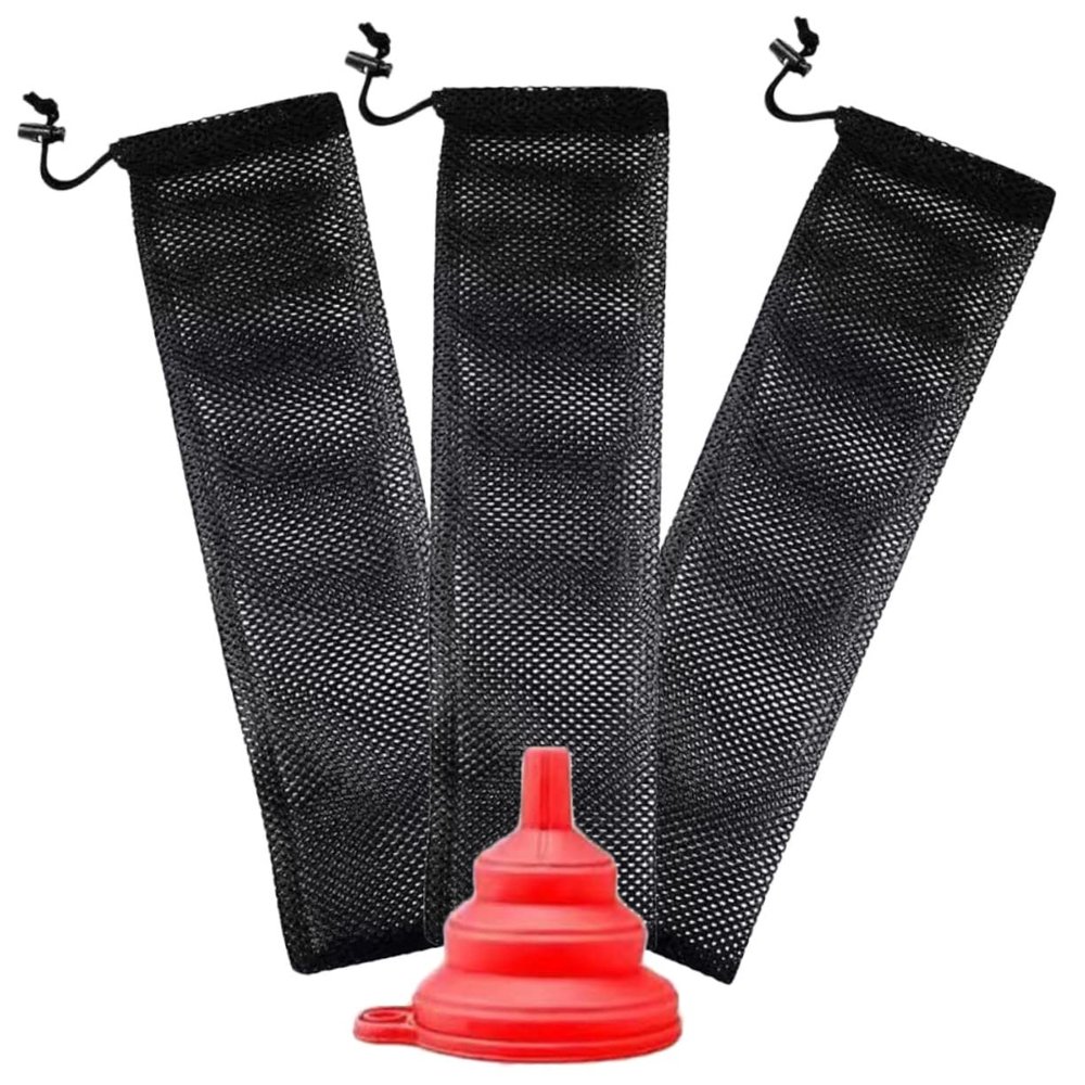 Hanging Nylon Bird Feeder Bags for Garden and Trees, 3-Pack
