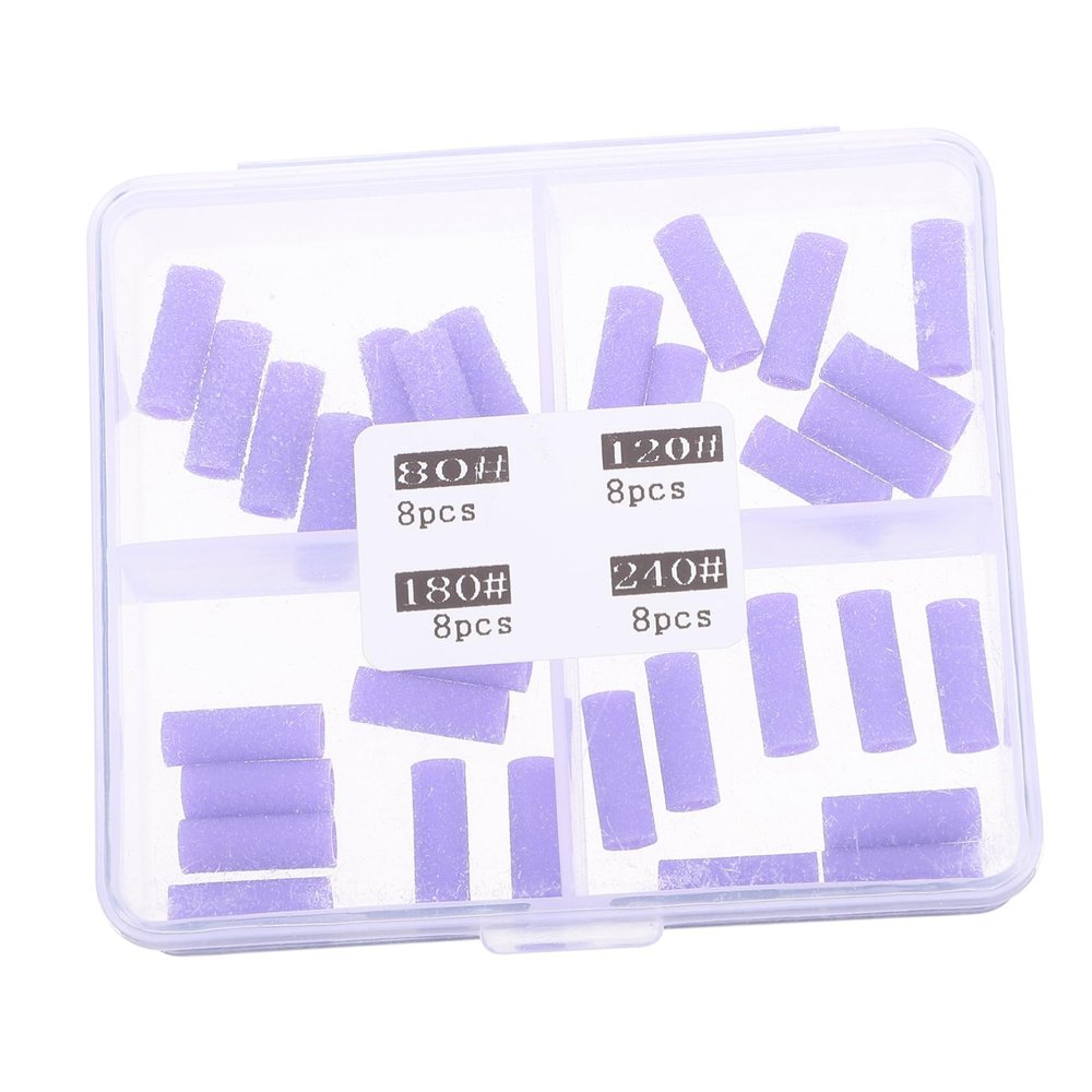 VALICLUD 32-Piece Fine-Grit Nail Drill Sanding Bands
