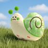 Dgayaeic Dog Plush Toys - Durable Snail-Shaped Chew Toys for Puppies view 3