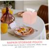 Creative Leather Tissue Box, Pink, Simple and Stylish view 4