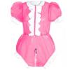 YGZHANYUANOKU Lockable Sissy Puff-Sleeve Bodysuit, PVC, Purple, Size M view 2