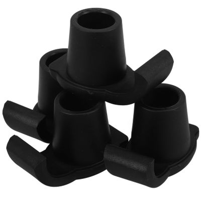 VALICLUD 4-Piece Nylon Walker Glides, Nonstick, for Canes and Rollators