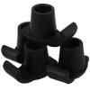 VALICLUD 4-Piece Nylon Walker Glides, Nonstick, for Canes and Rollators view 1