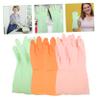 SWOOMEY 3-Pair Latex Cleaning Gloves for Dishwashing, Laundry, and Cooking view 4