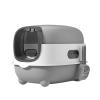 TIEOAXFT Covered Oval Cat Litter Box for Multiple Cats with Front Entry and Scoop view 1