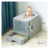 TIEOAXFT Cat Litter Box for Multiple Cats view 4