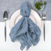 Boho-Chic Napkins, Soft Polyester Balinese Gauze, Crinkled Texture, 50 x 50 cm, for Parties and Dining, 24-Piece Set view 3
