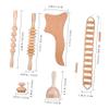 FOYTOKI Wooden Massage Tools for Pain Relief and Circulation, 6-Piece Set for Long Sitting at the Office view 2