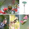 Metal Bird Bath and Feeder, Rust-Proof Standing Bowl, 32.28 x 10.24 in view 4