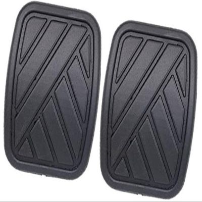 QASULER Brake and Clutch Pedal Rubber Covers for Suzuki Jimny/Samurai, Black, 2-Piece