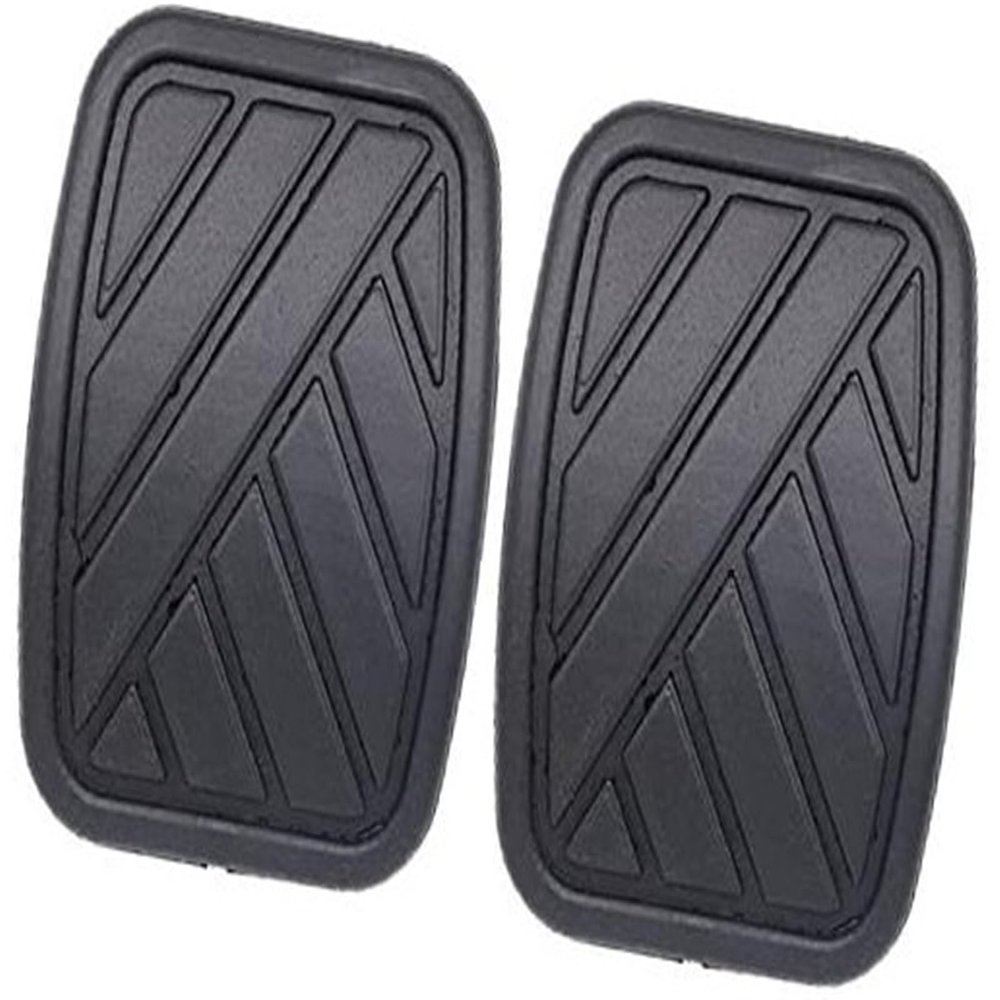 QASULER Brake and Clutch Pedal Rubber Covers for Suzuki Jimny/Samurai, Black, 2-Piece